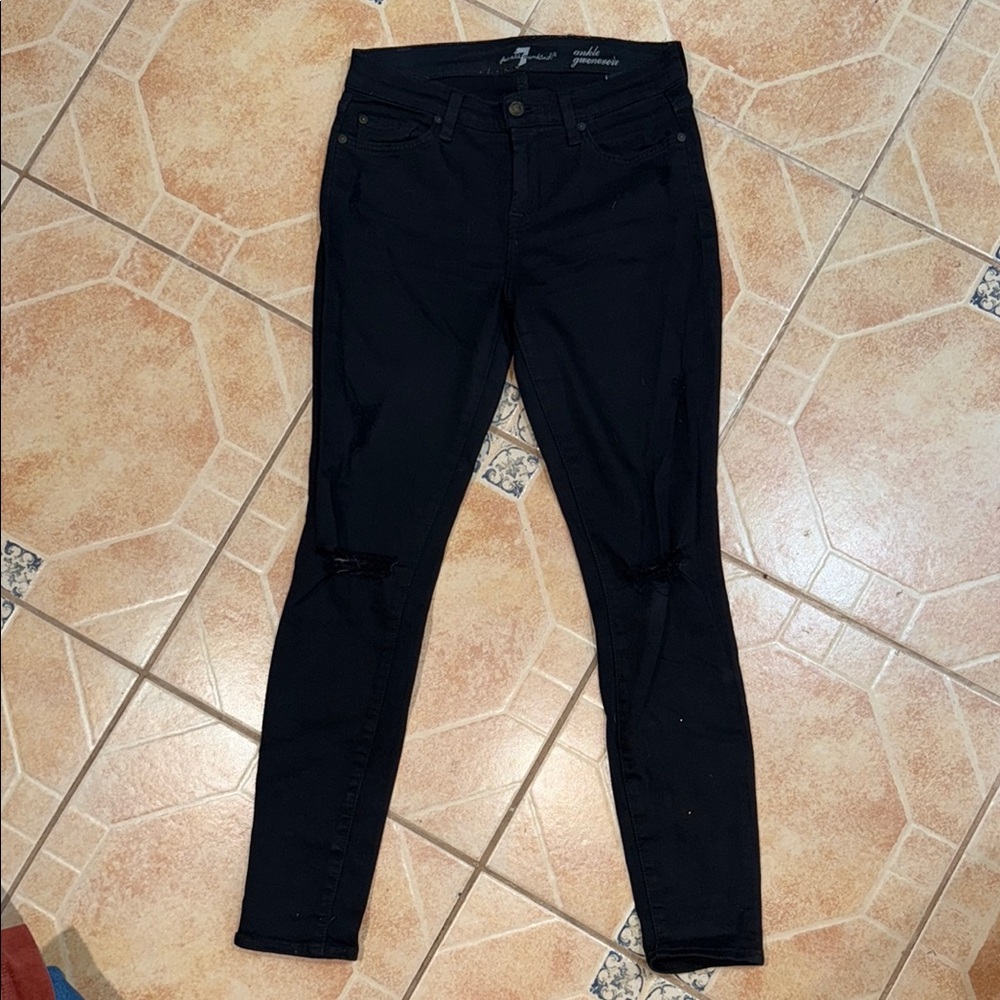 7 For All Mankind Black Women Jeans